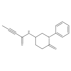N-(6-Oxo-1-phenylpiperidin-3-yl)but-2-ynamide结构式