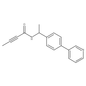 N-[1-(4-Pyridin-3-ylphenyl)ethyl]but-2-ynamide结构式