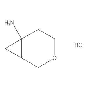 (1R,6S)-3-Oxabicyclo[4.1.0]heptan-6-amine;hydrochloride结构式
