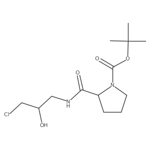 Tert-butyl 2-[(3-chloro-2-hydroxypropyl)carbamoyl]pyrrolidine-1-carboxylate Structure
