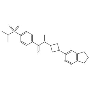 N-(1-{5H,6H,7H-cyclopenta[c]pyridazin-3-yl}azetidin-3-yl)-4-(dimethylsulfamoyl)-N-methylbenzamide Structure