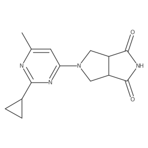 5-(2-Cyclopropyl-6-methylpyrimidin-4-yl)-octahydropyrrolo[3,4-c]pyrrole-1,3-dione Structure