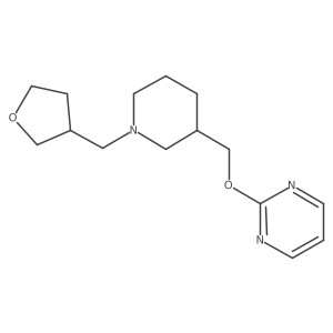 2-({1-[(Oxolan-3-yl)methyl]piperidin-3-yl}methoxy)pyrimidine结构式