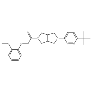1-[5-(6-Tert-butylpyridazin-3-yl)-octahydropyrrolo[3,4-c]pyrrol-2-yl]-2-(2-methoxyphenoxy)ethan-1-one Structure