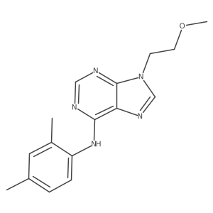 N-(2,4-dimethylphenyl)-9-(2-methoxyethyl)-9H-purin-6-amine结构式