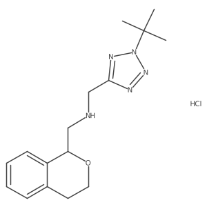 N-[(2-tert-butyltetrazol-5-yl)methyl]-1-isochroman-1-yl-methanamine;hydrochloride结构式