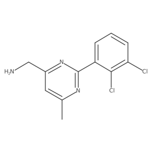 1-[2-(2,3-Dichlorophenyl)-6-methylpyrimidin-4-yl]methanamine Structure