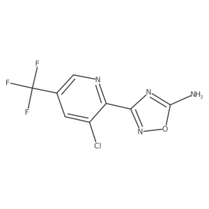 3-[3-Chloro-5-(trifluoromethyl)pyridin-2-yl]-1,2,4-oxadiazol-5-amine结构式