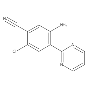 5-Amino-2-chloro-4-(2-pyrimidinyl)benzonitrile Structure