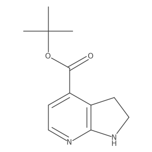 tert-butyl 1H,2H,3H-pyrrolo[2,3-b]pyridine-4-carboxylate结构式