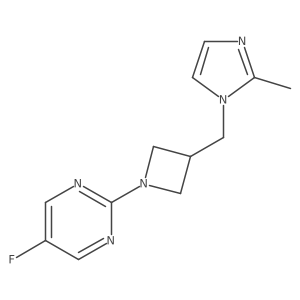 5-fluoro-2-{3-[(2-methyl-1H-imidazol-1-yl)methyl]azetidin-1-yl}pyrimidine Structure