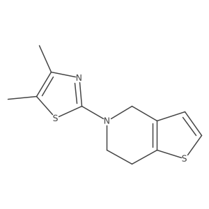 4,5-dimethyl-2-{4H,5H,6H,7H-thieno[3,2-c]pyridin-5-yl}-1,3-thiazole Structure