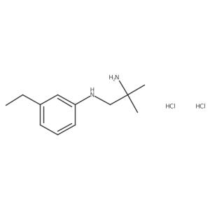 N1-(3-ethylphenyl)-2-methylpropane-1,2-diamine dihydrochloride结构式