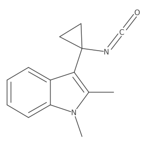 3-(1-isocyanatocyclopropyl)-1,2-dimethyl-1H-indole Structure