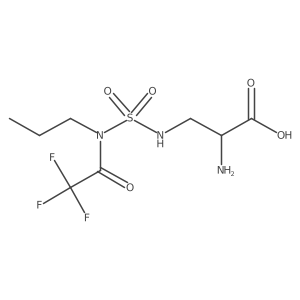 (2S)-2-amino-3-{[(2,2,2-trifluoro-N-propylacetamido)sulfonyl]amino}propanoic acid Structure