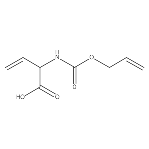 2-{[(Prop-2-en-1-yloxy)carbonyl]amino}but-3-enoic acid结构式