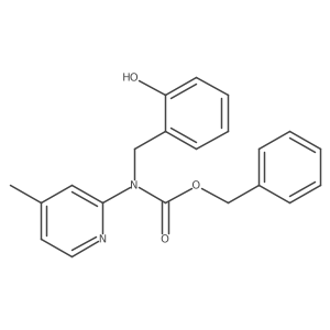 benzyl N-[(2-hydroxyphenyl)methyl]-N-(4-methylpyridin-2-yl)carbamate Structure