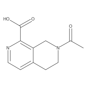7-Acetyl-5,6,7,8-tetrahydro-2,7-naphthyridine-1-carboxylic acid Structure