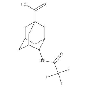 4-(2,2,2-Trifluoroacetamido)adamantane-1-carboxylic acid Structure