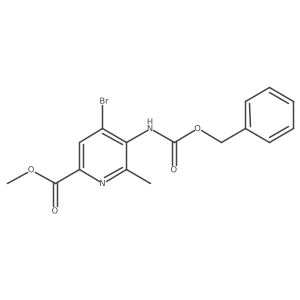 Methyl 5-{[(benzyloxy)carbonyl]amino}-4-bromo-6-methylpyridine-2-carboxylate Structure