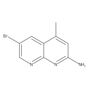 6-bromo-4-methyl-1,8-Naphthyridin-2-amine Structure