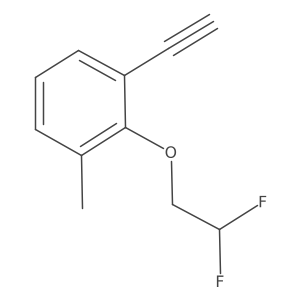 2-(2,2-Difluoroethoxy)-1-ethynyl-3-methylbenzene Structure