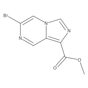 Methyl 6-bromoimidazo[1,5-a]pyrazine-1-carboxylate Structure