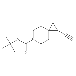 tert-Butyl (R)-1-ethynyl-6-azaspiro[2.5]octane-6-carboxylate Structure
