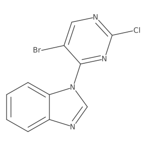 2-Chloro-4-(benzimidazol-1-yl)-5-bromopyrimidine结构式