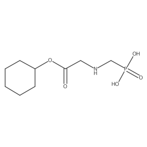 N-(Phosphonomethyl)glycine 1-cyclohexyl ester Structure
