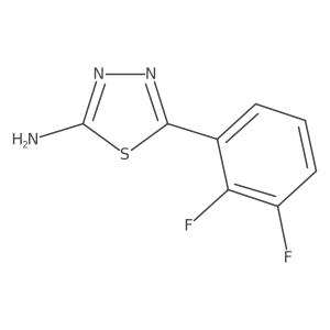 5-(2,3-Difluorophenyl)-1,3,4-thiadiazol-2-amine Structure