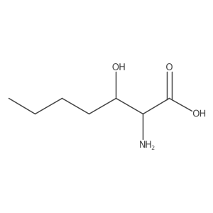 2-Amino-3-hydroxyheptanoic acid Structure