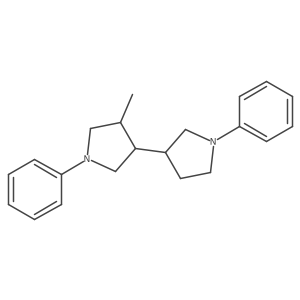 3,3a(2)-Bipyrrolidine, 4-methyl-1,1a(2)-diphenyl-, [3I+/-(S*),4I(2)]- Structure