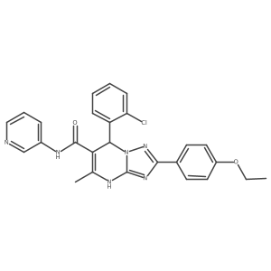7-(2-chlorophenyl)-2-(4-ethoxyphenyl)-5-methyl-N-(pyridin-3-yl)-4,7-dihydro-[1,2,4]triazolo[1,5-a]pyrimidine-6-carboxamide Structure
