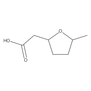 2-(5-Methyloxolan-2-yl)acetic acid结构式