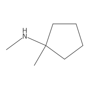 N,1-dimethylcyclopentan-1-amine Structure