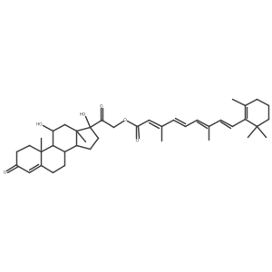 Hydrocortisone 21-retinoate Structure