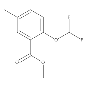 Methyl 2-(difluoromethoxy)-5-methylbenzoate Structure
