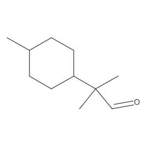 2-Methyl-2-(4-methylcyclohexyl)propanal结构式