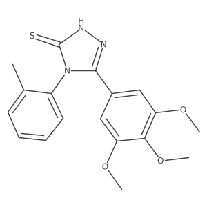 2,4-Dihydro-4-(2-methylphenyl)-5-(3,4,5-trimethoxyphenyl)-3H-1,2,4-triazole-3-thione Structure