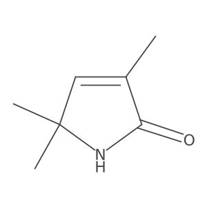 3,5,5-Trimethyl-2,5-dihydro-1-pyrrol-2-one结构式