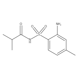 N-(2-amino-4-methylphenyl)sulfonyl-2-methylpropanamide结构式
