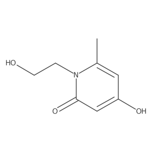 4-hydroxy-1-(2-hydroxyethyl)-6-methylpyridin-2(1H)-one结构式