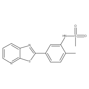 N-(2-methyl-5-thiazolo[5,4-b]pyridin-2-yl-phenyl)methanesulfonamide Structure
