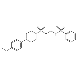 N-(2-((4-(4-methoxyphenyl)piperazin-1-yl)sulfonyl)ethyl)benzenesulfonamide Structure