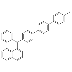 N-(4''-bromo[1,1':4',1''-terphenyl]-4-yl)-N-phenyl-1-Naphthalenamine Structure