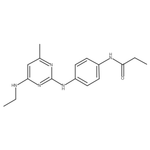 N-(4-{[4-(ethylamino)-6-methylpyrimidin-2-yl]amino}phenyl)propanamide Structure