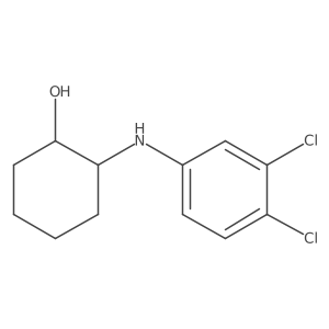 (1S,2S)-2-[(3,4-dichlorophenyl)amino]cyclohexan-1-ol结构式