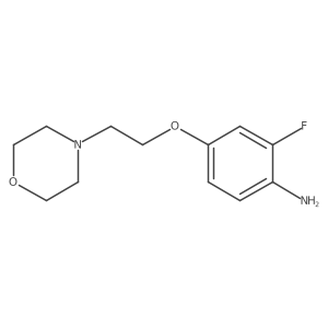 2-Fluoro-4-(2-morpholin-4-yl-ethoxy)aniline结构式