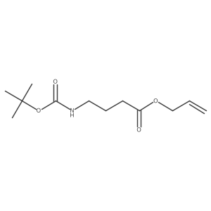 Prop-2-enyl 4-[(2-methylpropan-2-yl)oxycarbonylamino]butanoate结构式